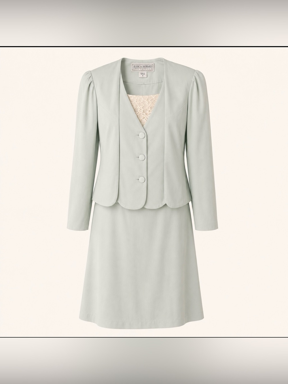 Jessica Howard Woman Skirt and Jacket Dress Set  Size 22